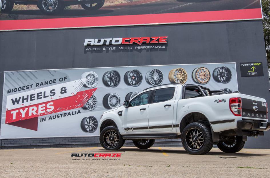FORD RANGER GD02 MATTE BLACK MACHINED FACE